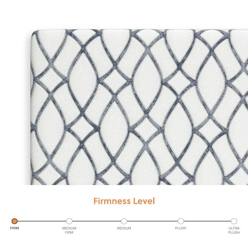 Signature Design by Ashley Queen Size Chime 12 Inch Medium Firm Memory Foam Mattress with Green Tea & Charcoal Gel for Pressure Relief