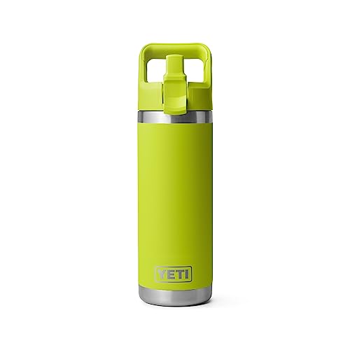 YETI Rambler 18 oz Bottle, Vacuum Insulated, Stainless Steel with Straw Cap, Beekeeper