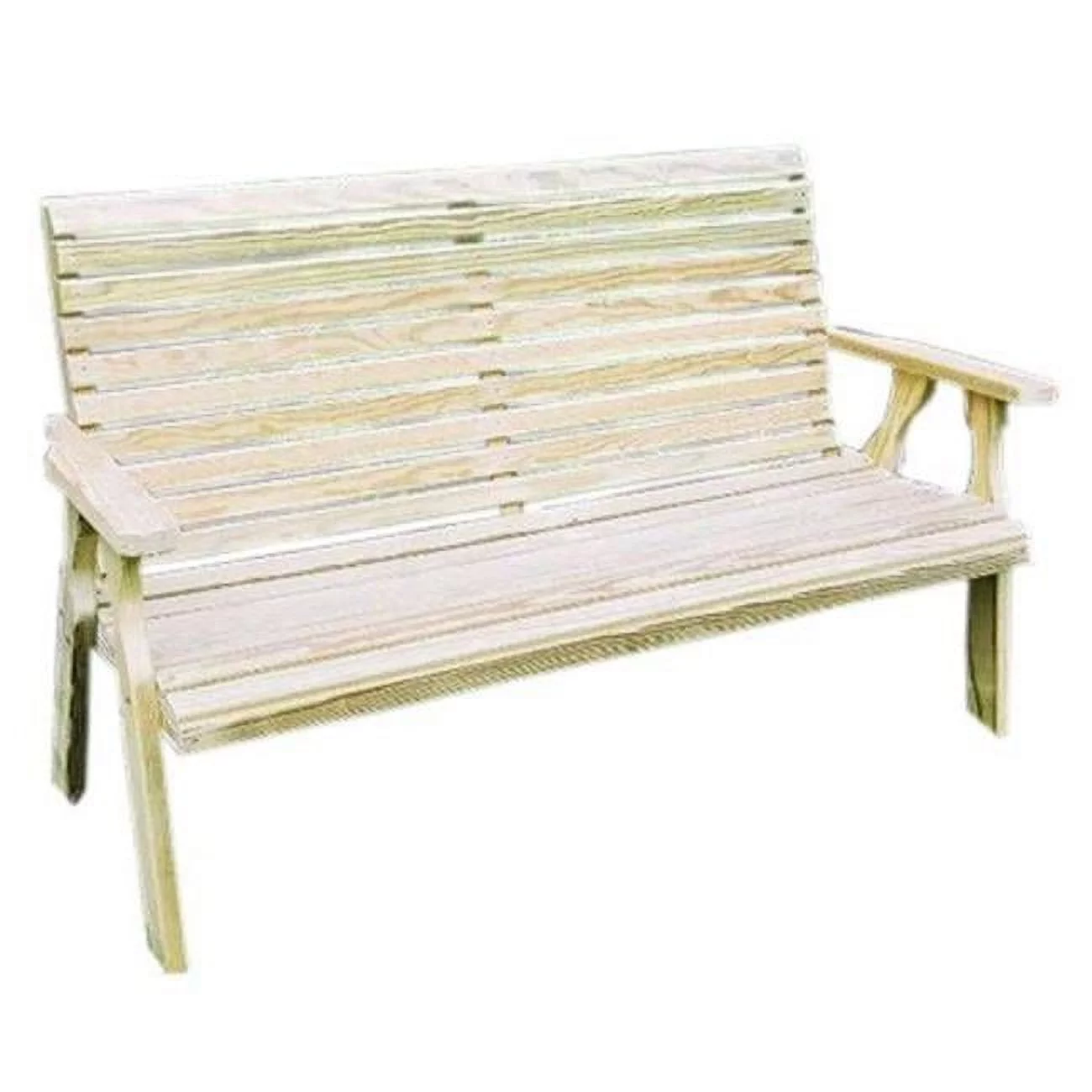 Creekvine Designs  64 in. Treated Pine Rollback Garden Bench