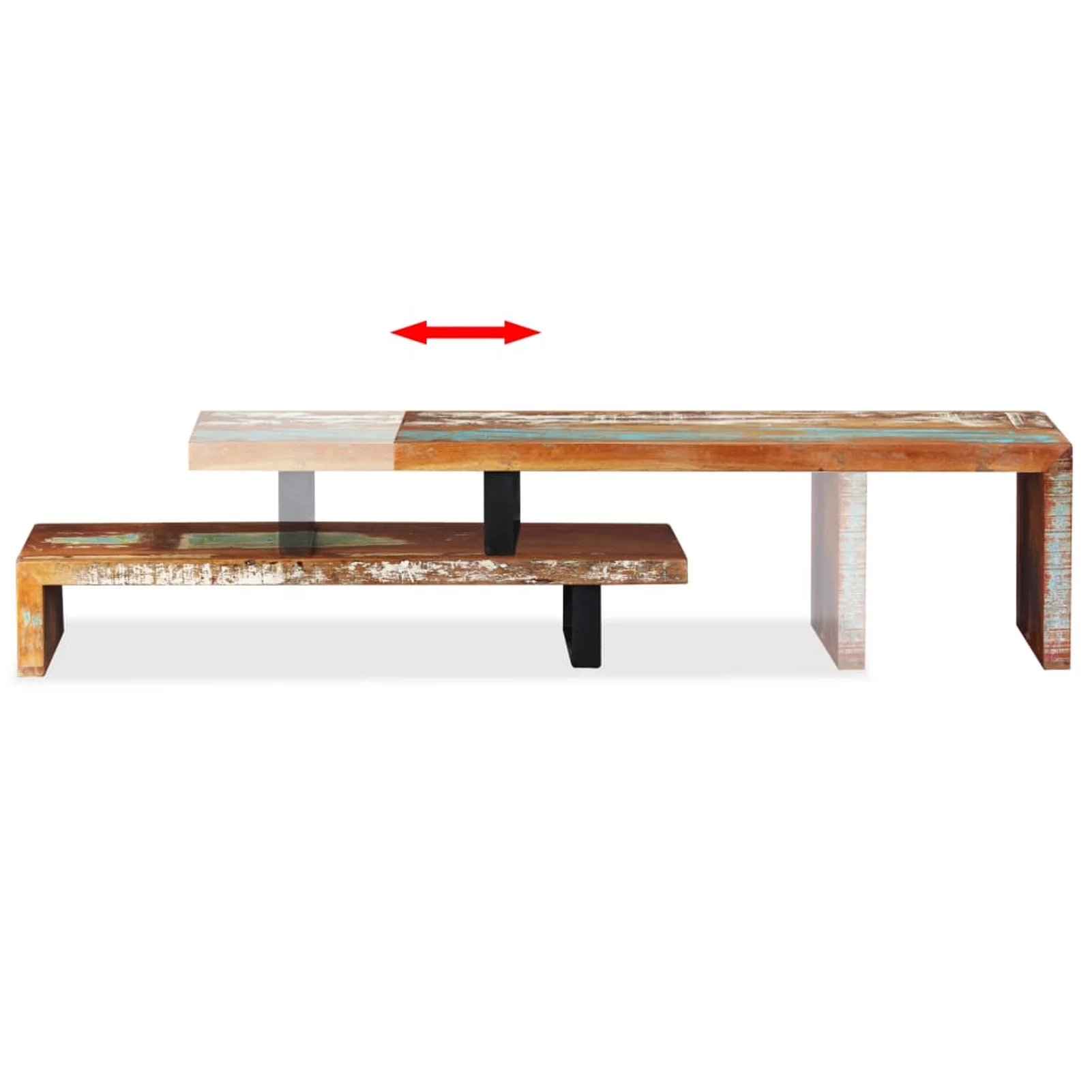 Carevas TV Stand Solid Reclaimed Wood