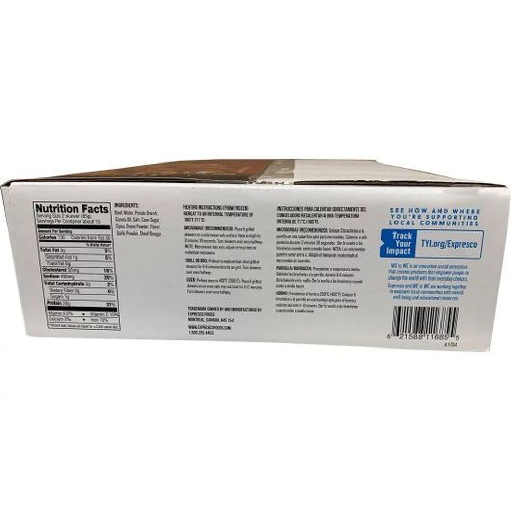 Expresco Grilled Beef Skewer, 2.81 Pound