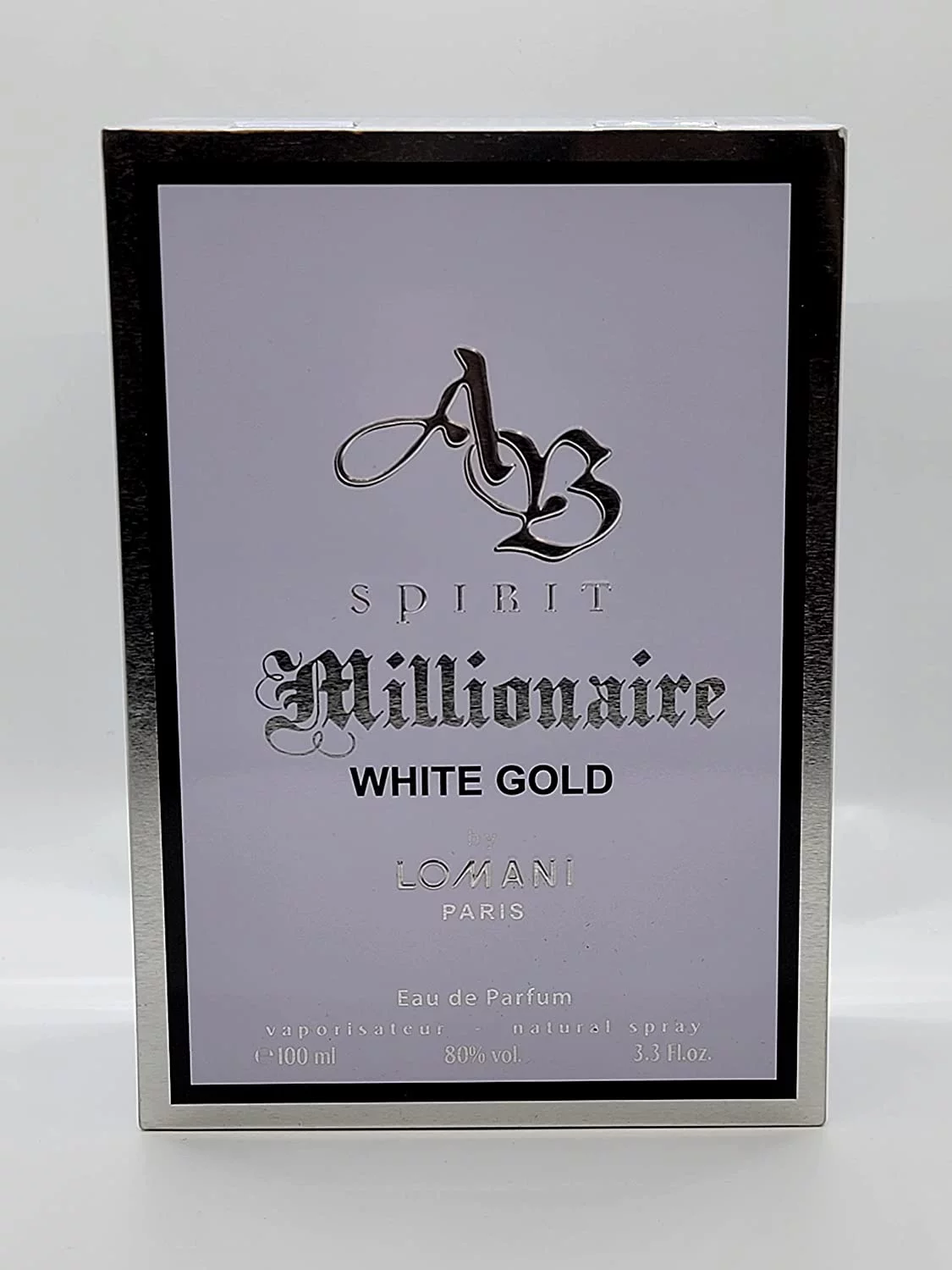Pack of (4) Lomani Spirit Millionaire White Gold Men EDP Cologne Spray 3.3 oz