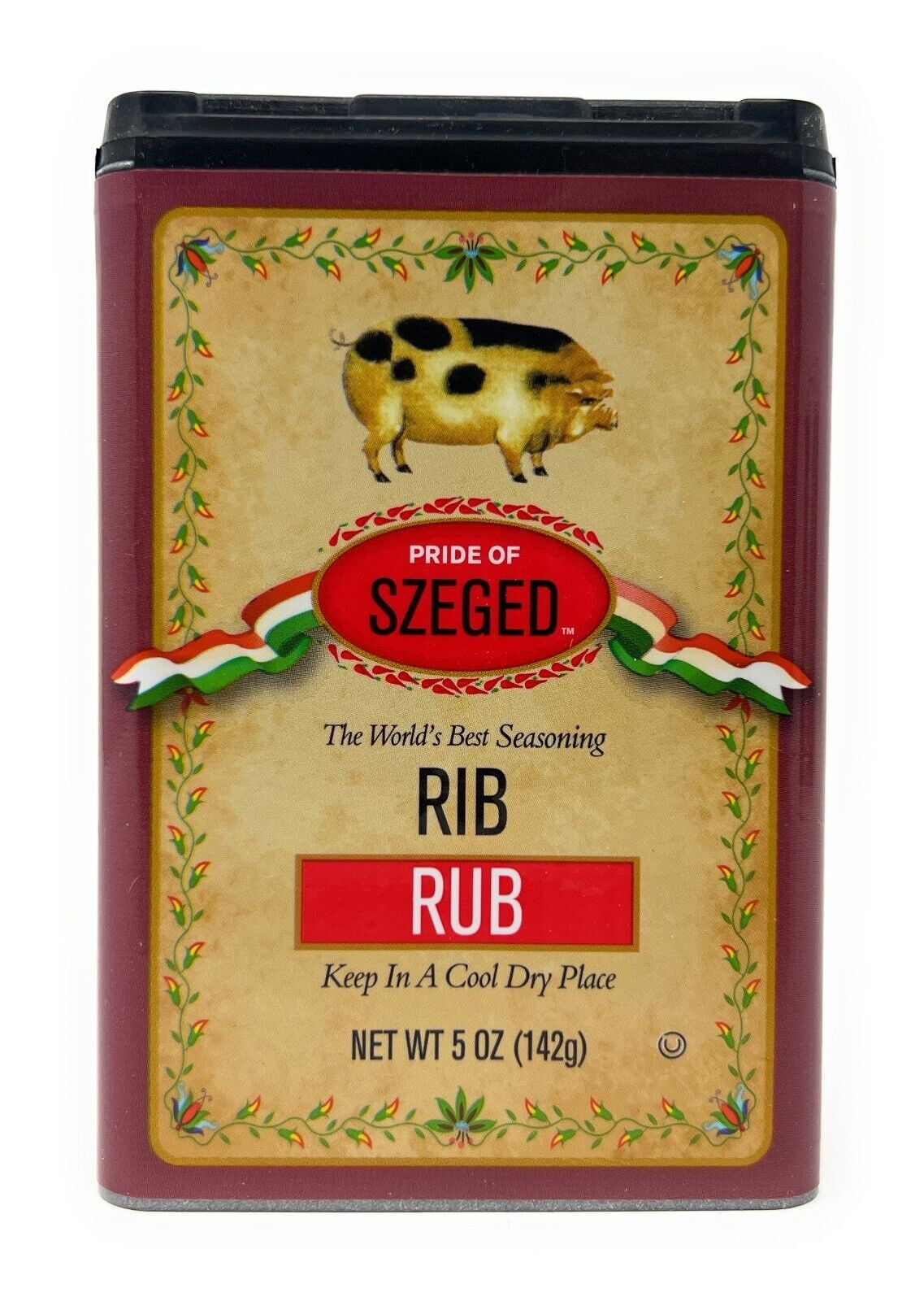 Szeged Chicken, Fish, Rib & Steak Rub, Gourmet Seasoning, 5 oz tin - 4 Pack