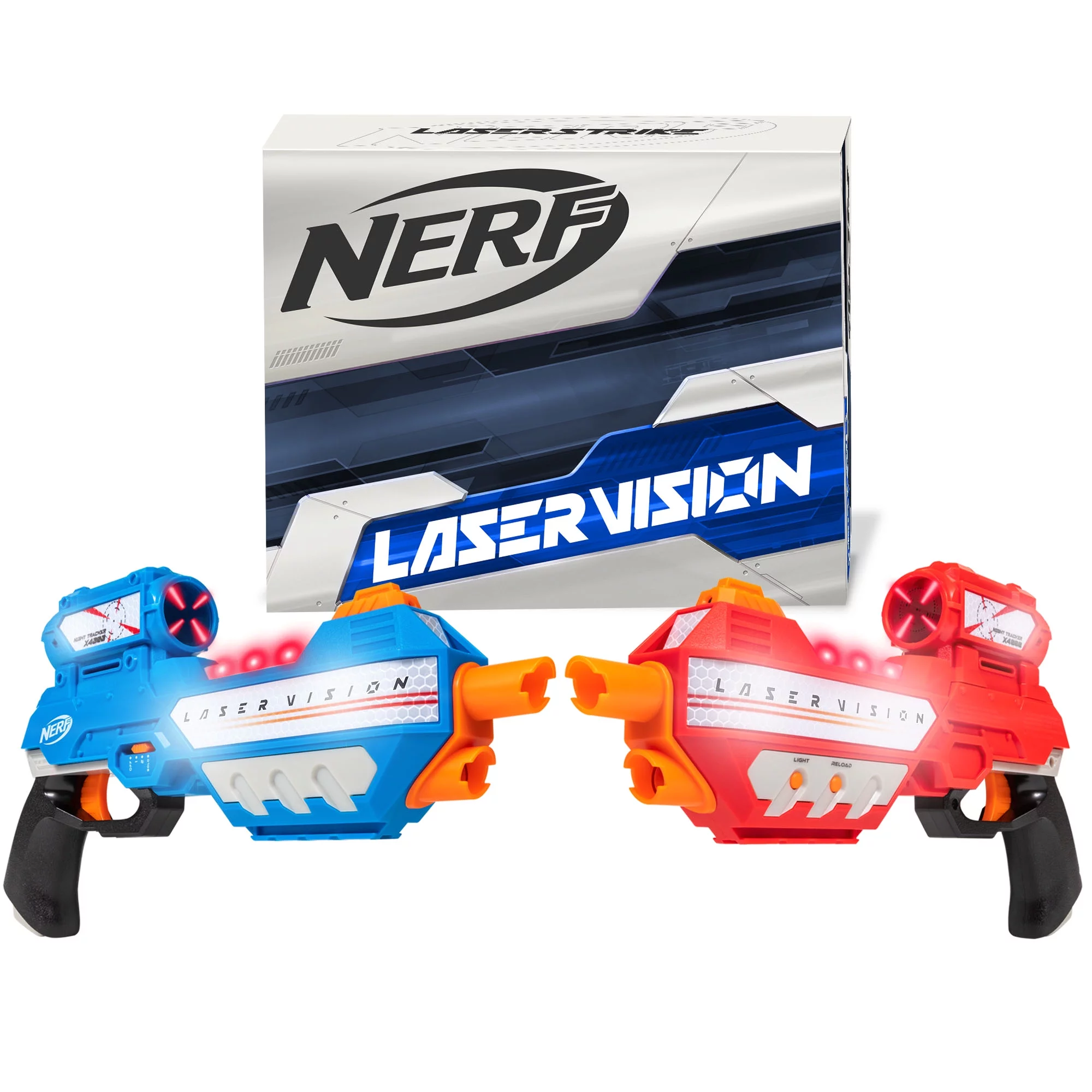 Nerf Laser Vision 2-Player Laser Tag Blaster Set With Night Vision Effect