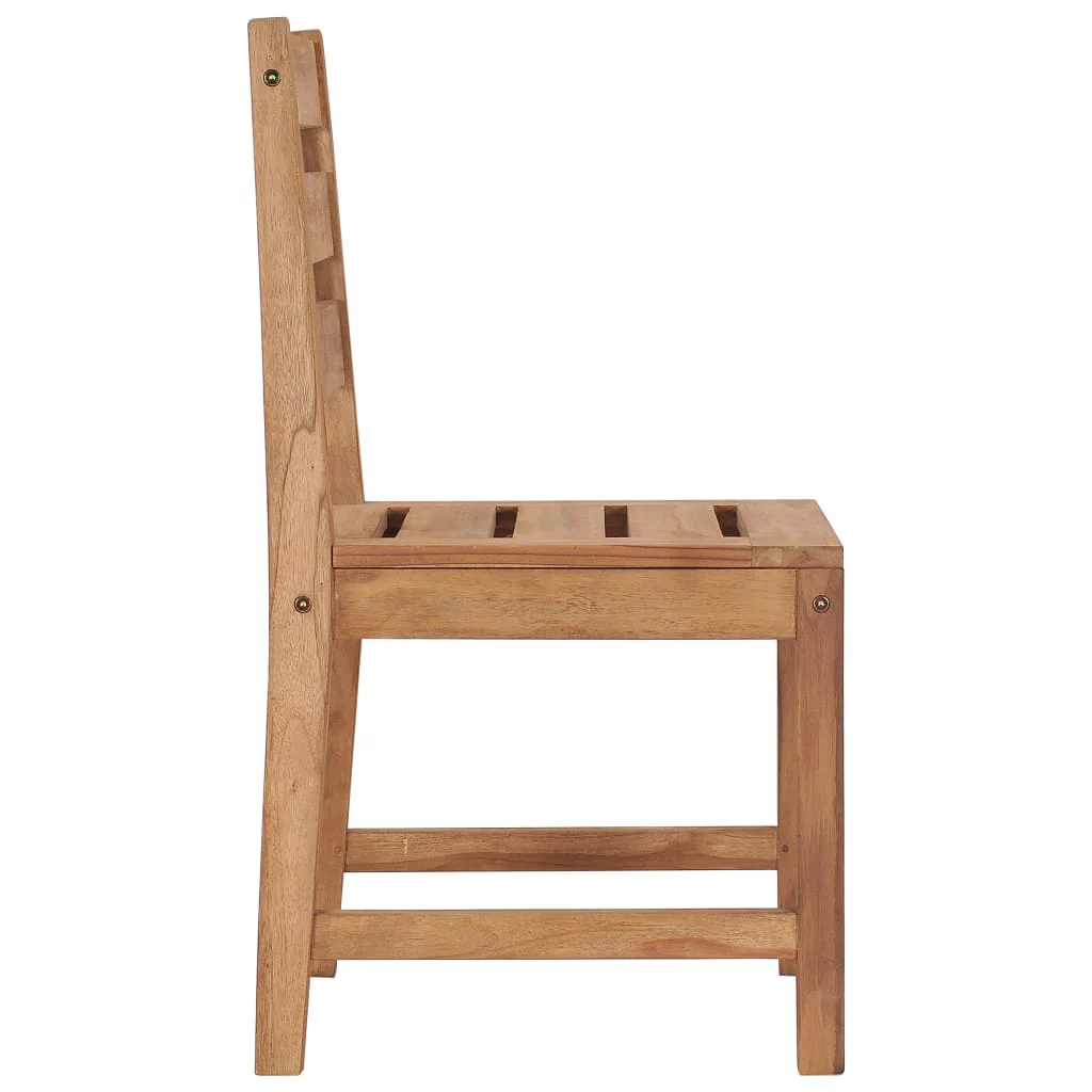 Walmeck Patio Chairs 2 pcs Solid Teak Wood