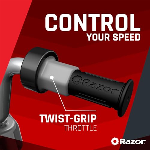 Razor MX350 Dirt Rocket Electric Motocross Bike, Blue, 10-12 inches