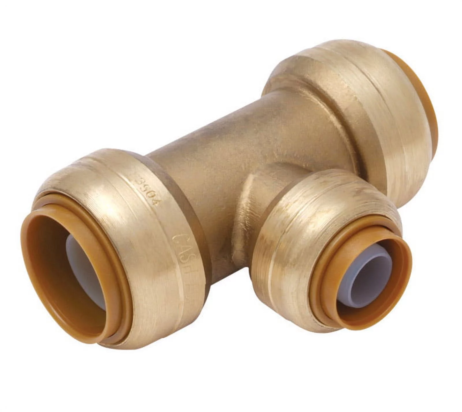 SharkBite 1 in. Push x 1 in. Dia. Push Brass Reducing Tee