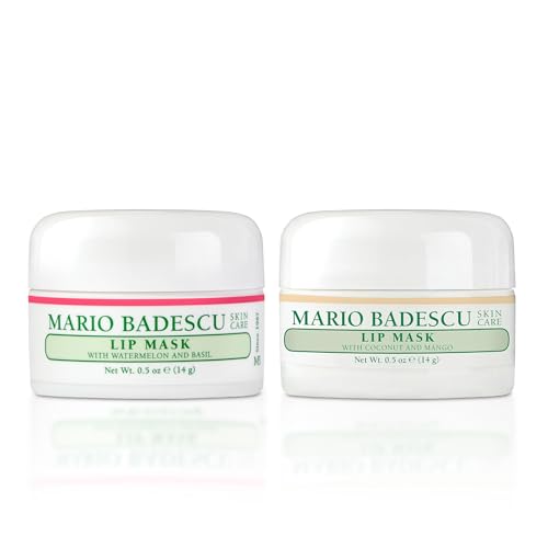 Mario Badescu Lip Mask, Overnight Lip Treatment Enriched With Skin Softening Coconut Oil and Hydrating Shea Butter