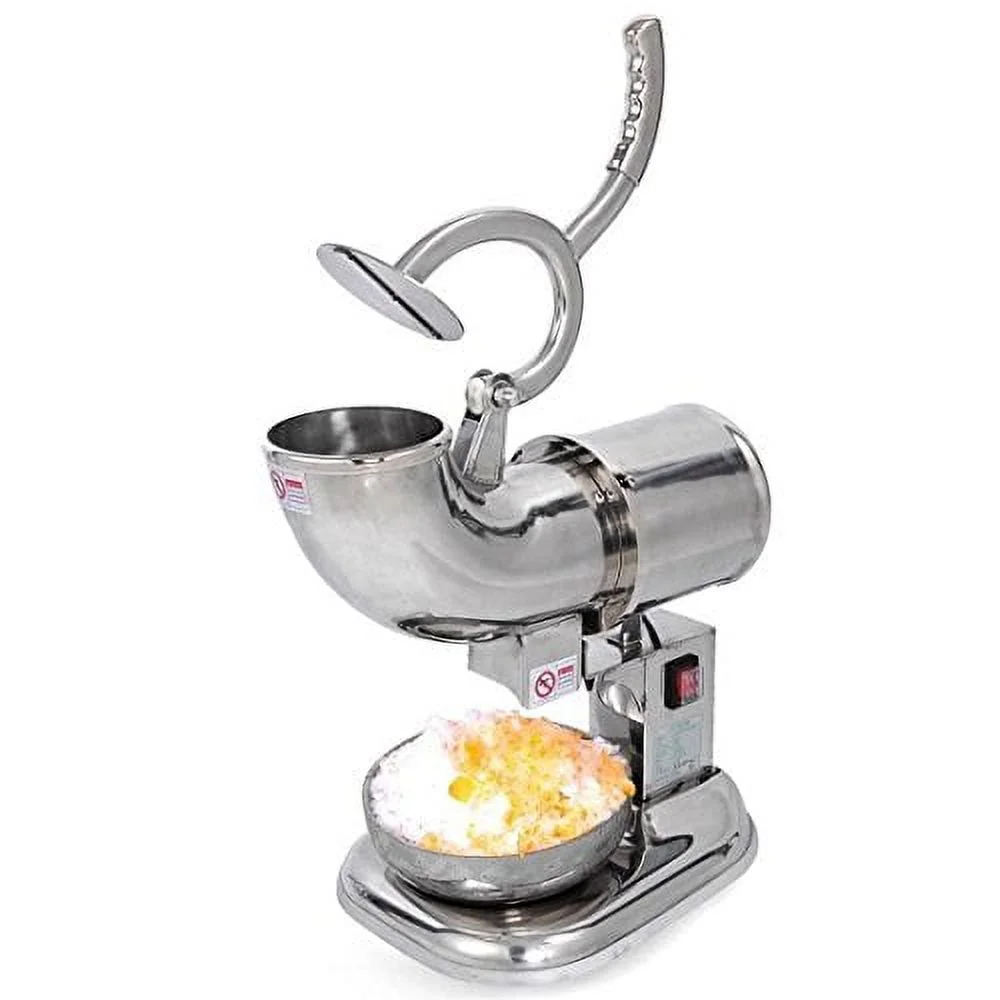 ALDKitchen 440 lbs Electric Ice Shaver Machine Snow Cone Maker Crusher Shaving Cold