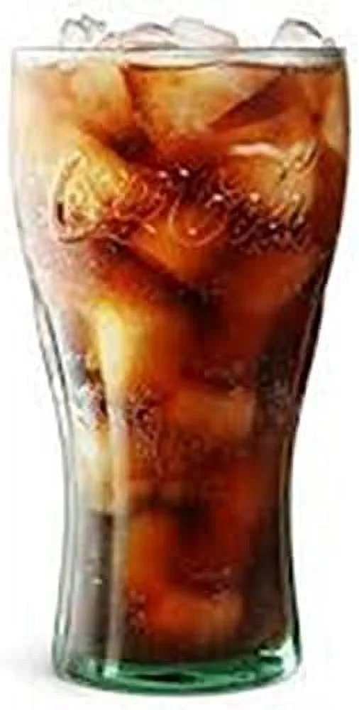 Genuine Green Glass, Contour Glass Set Of 4-16 Oz. As Timeless As They Are Functional! Vintage Inspired And Made Of Georgia Green Glass, Embossed . A Classic (4)