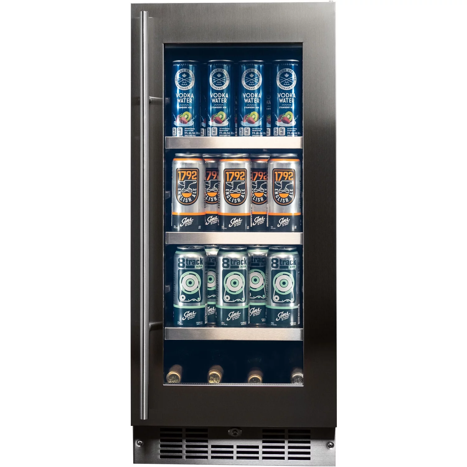 Silhouette Integrated Beverage Center, Holds 7 Bottles of Wine & 66 Cans