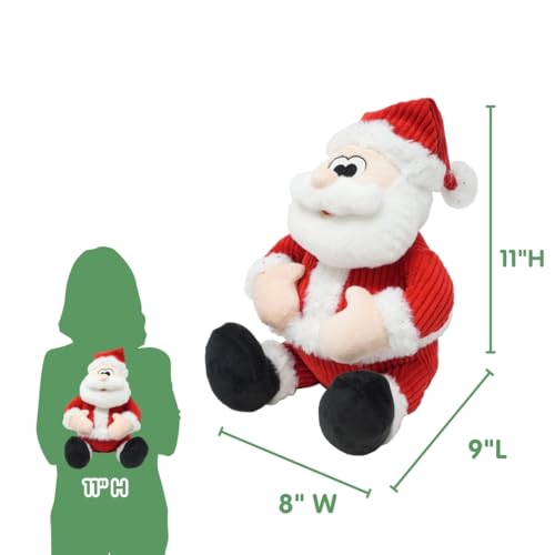 Cuddle Barn - LOL Santa! Tickle My Tummy Plush Christmas Toy | Sings Sways to Jingle Bells | Touch Sensor Interrupts Song with Laughing | White Elephant Gift for Adults, Teens, Kids - 11