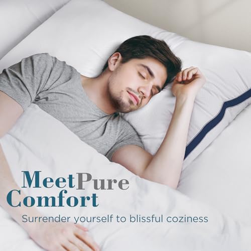 viewstar Bed Pillows King Size Set of 2, Hotel Quality, Down Alternative Big Pillow for Back, Stomach or Side Sleepers, Firm