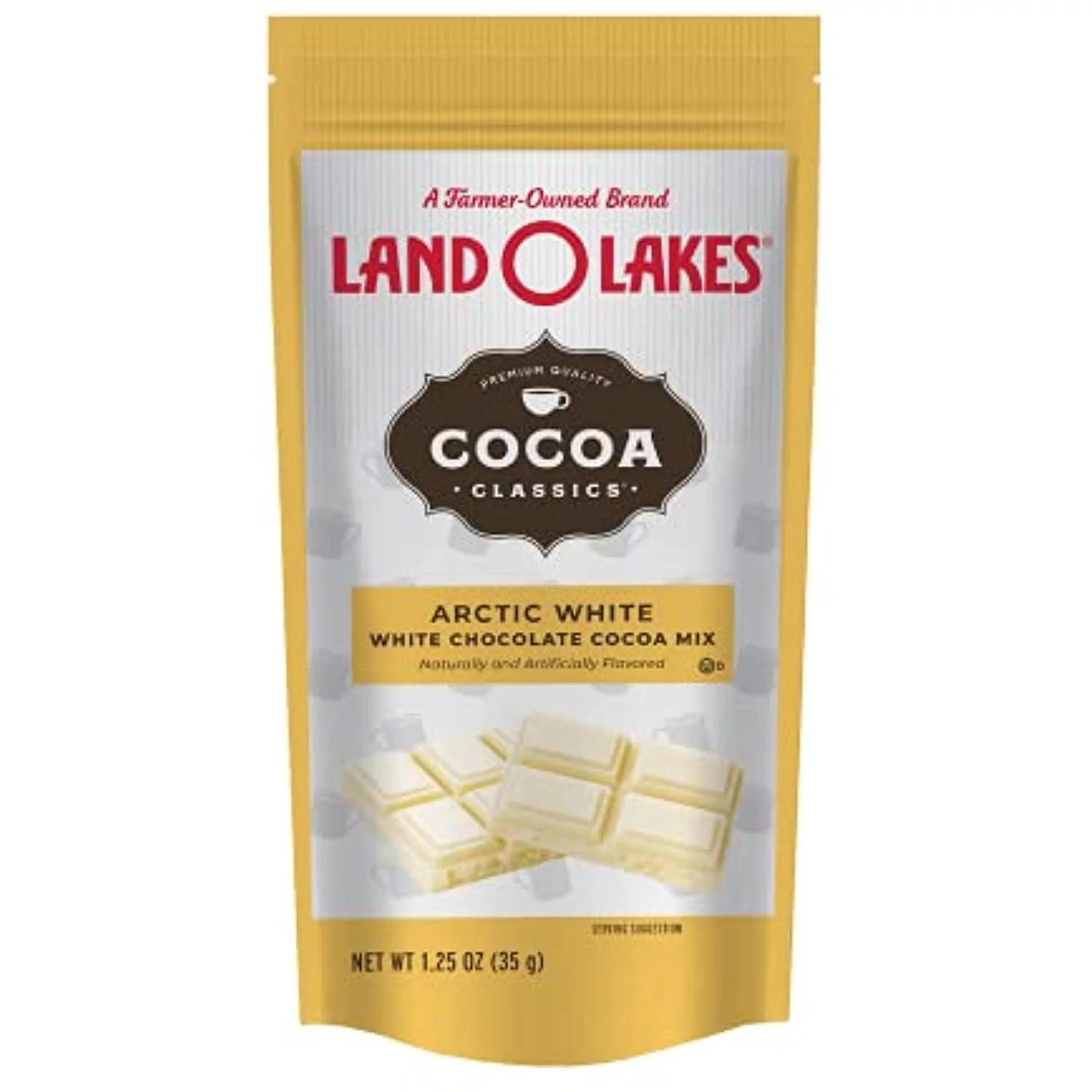Land O Lakes Arctic White Hot Cocoa Classics Mix, 1.25 Oz, Pack Of 36