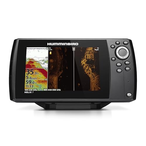 Humminbird Helix 7 G4 GPS Fish Finder with Transducer, Dual Spectrum Chirp Sonar, Side Imaging