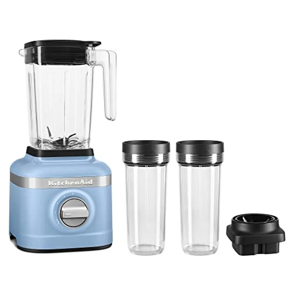 KitchenAid K150 3 Speed Ice Crushing Blender with 2 Personal Blender Jars, Blue Velvet, KSB1332