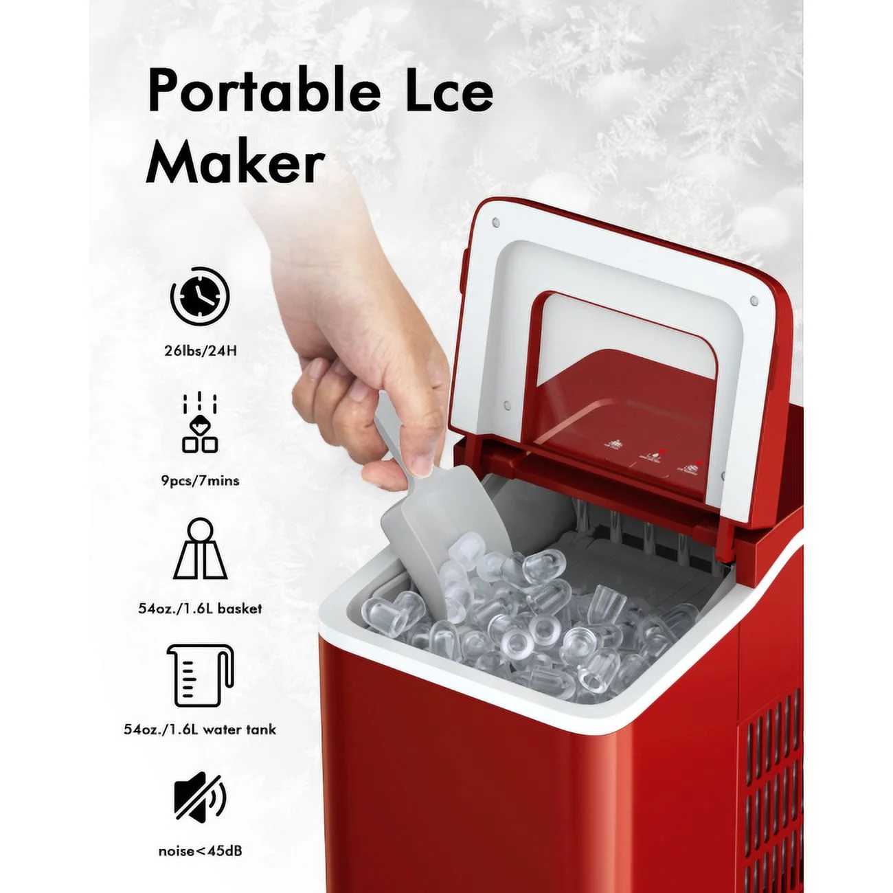 Portable Countertop Ice Maker Machin Your Convenient Solution for Chilled