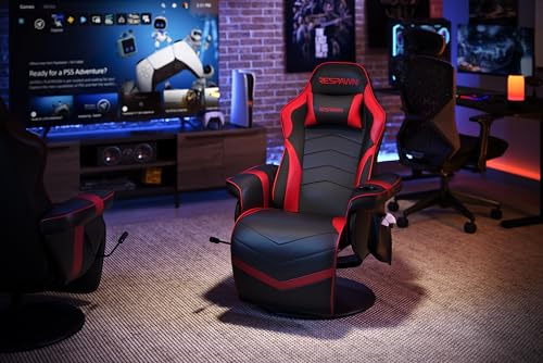 RESPAWN 900 Racing Style Gaming Recliner, Reclining Gaming Chair, in Gray RSP 900 GRY