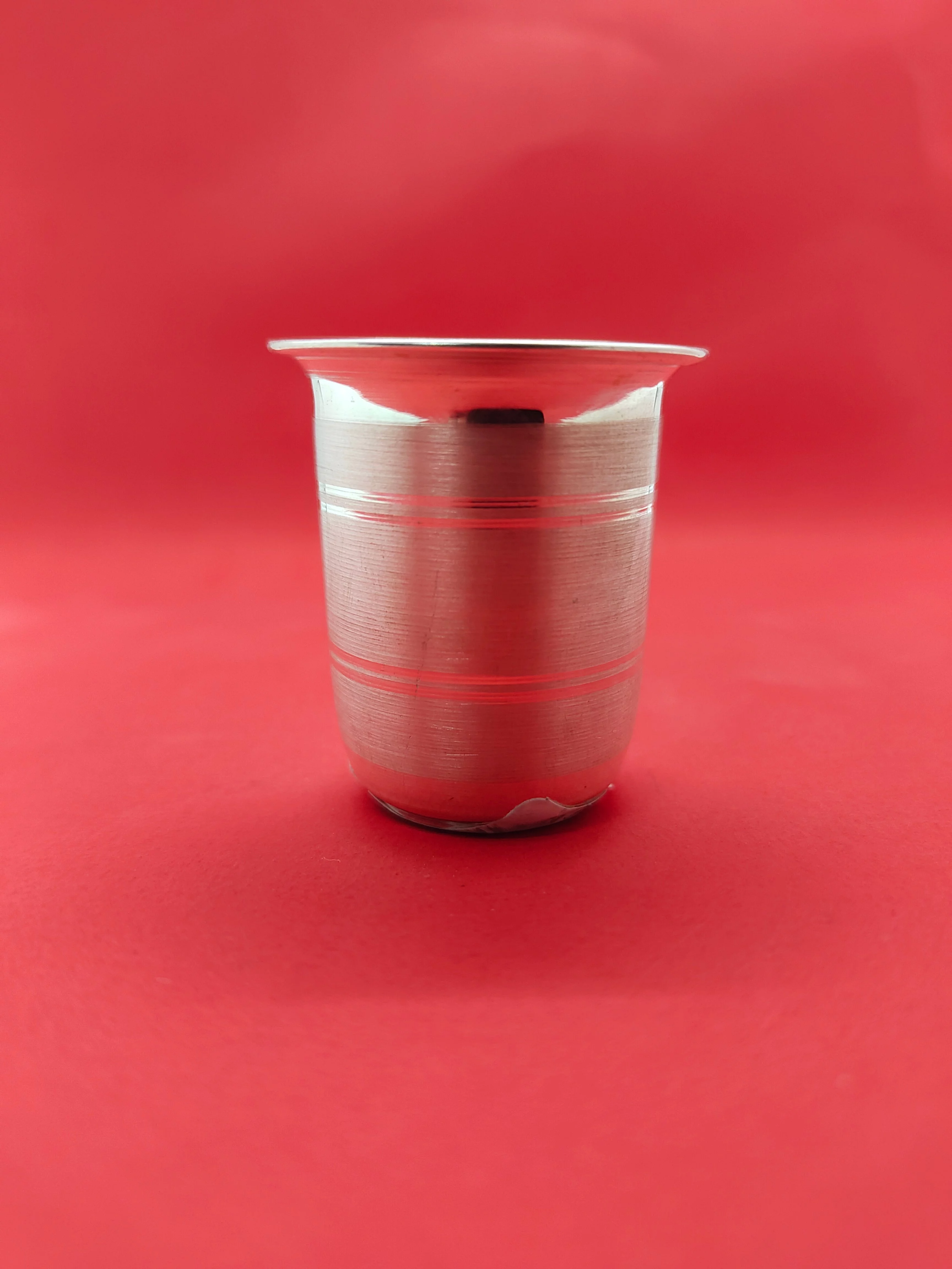 Pure silver handmade water milk glass, silver tumbler, silver water glass, silver utensils gift, silver baby health 9g