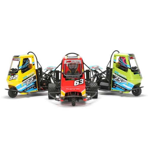 1/8 RC X-Rider Flamingos 2.4G 3WD 2 in 1 ESC High Speed Rc Car Electric Tricycle Motorcycle Tricycle RTR Drift Adult Vehicles Collection Model (Yellow)