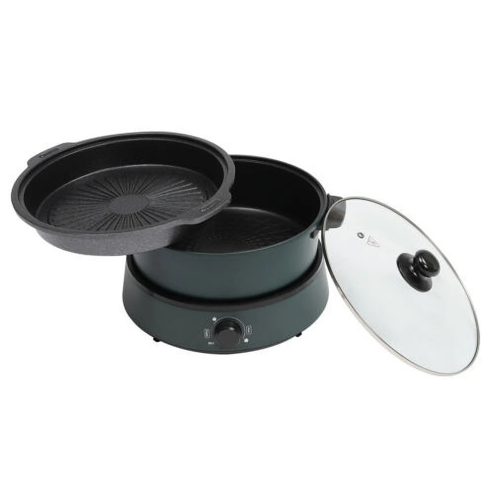 Electric Hot Pot Electric Removable Non Stick Split Kitchen Cooker 4 L 1350W