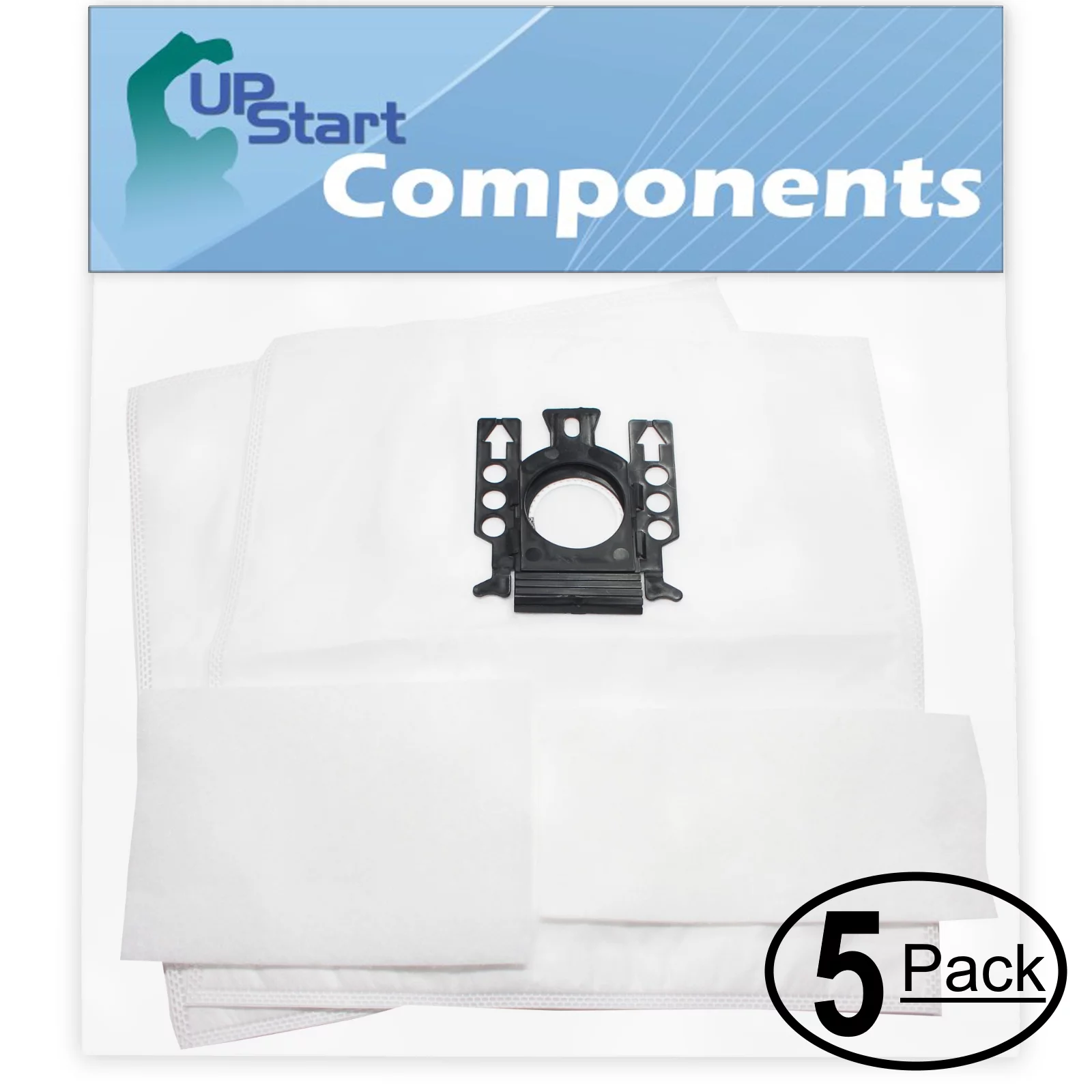 10 Replacement for Miele S841 Vacuum Bags with 10 Micro Filters - Compatible with Miele Type GN Vacuum Bags (5-Pack, 2 Bags Per Pack)