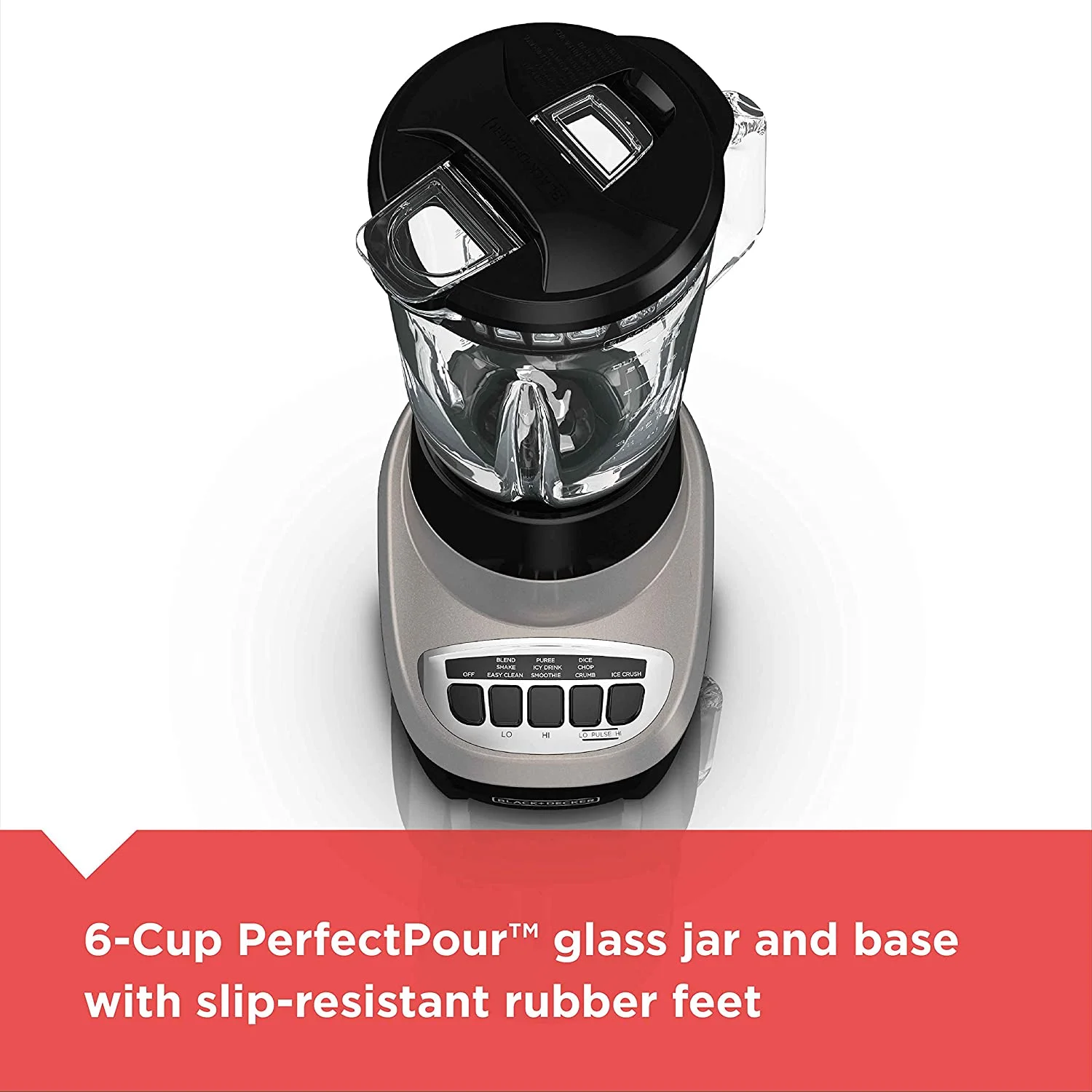 BL1220SG, 6-Cup, Black/Silver