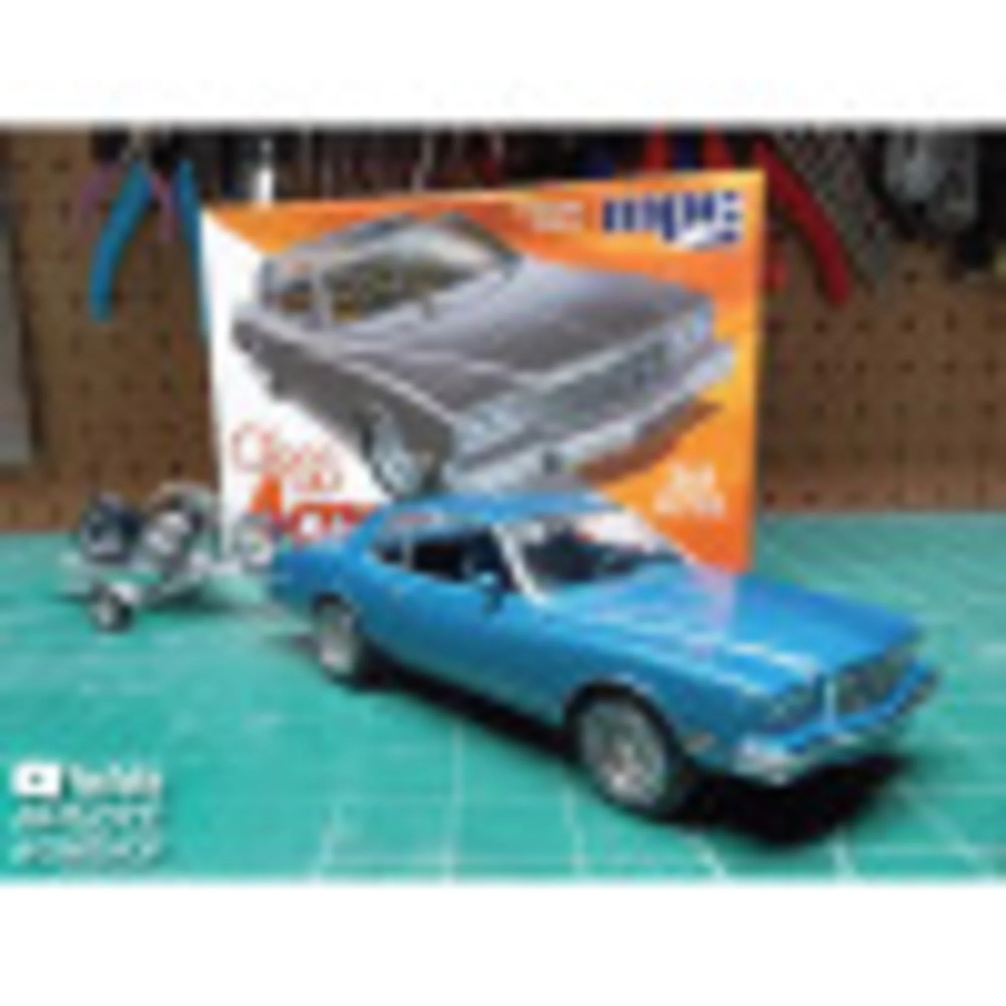 MPC: 1:25 Scale Model Kit - 1980 Chevy Monte Carlo Class Action - 110 Parts, Includes Chopper & Trailer, Unpainted Replica Classic Car Building Kit