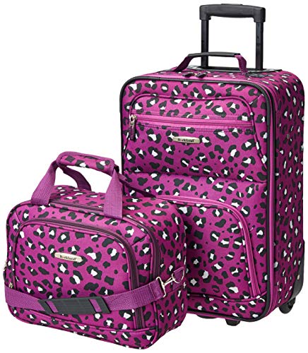 Rockland Fashion Expandable Softside Upright Luggage Set, Charcoal, 2-Piece (14/19)
