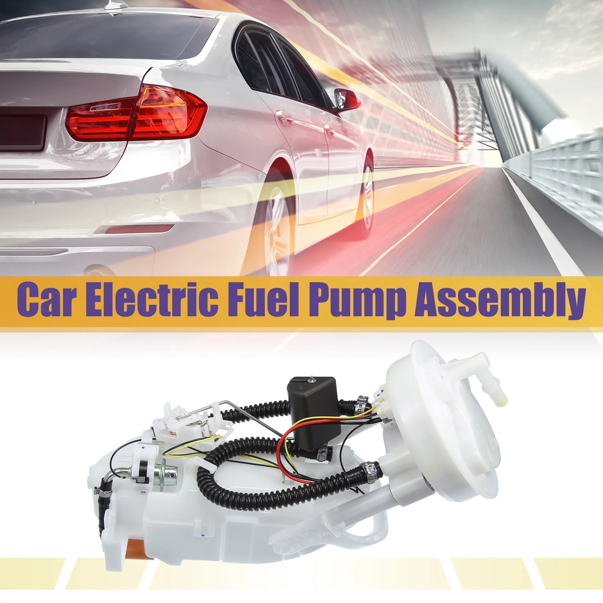 Fuel Pump Electric Replacement Module Assembly Fit for Honda Civic 17045S5AA31 White Black