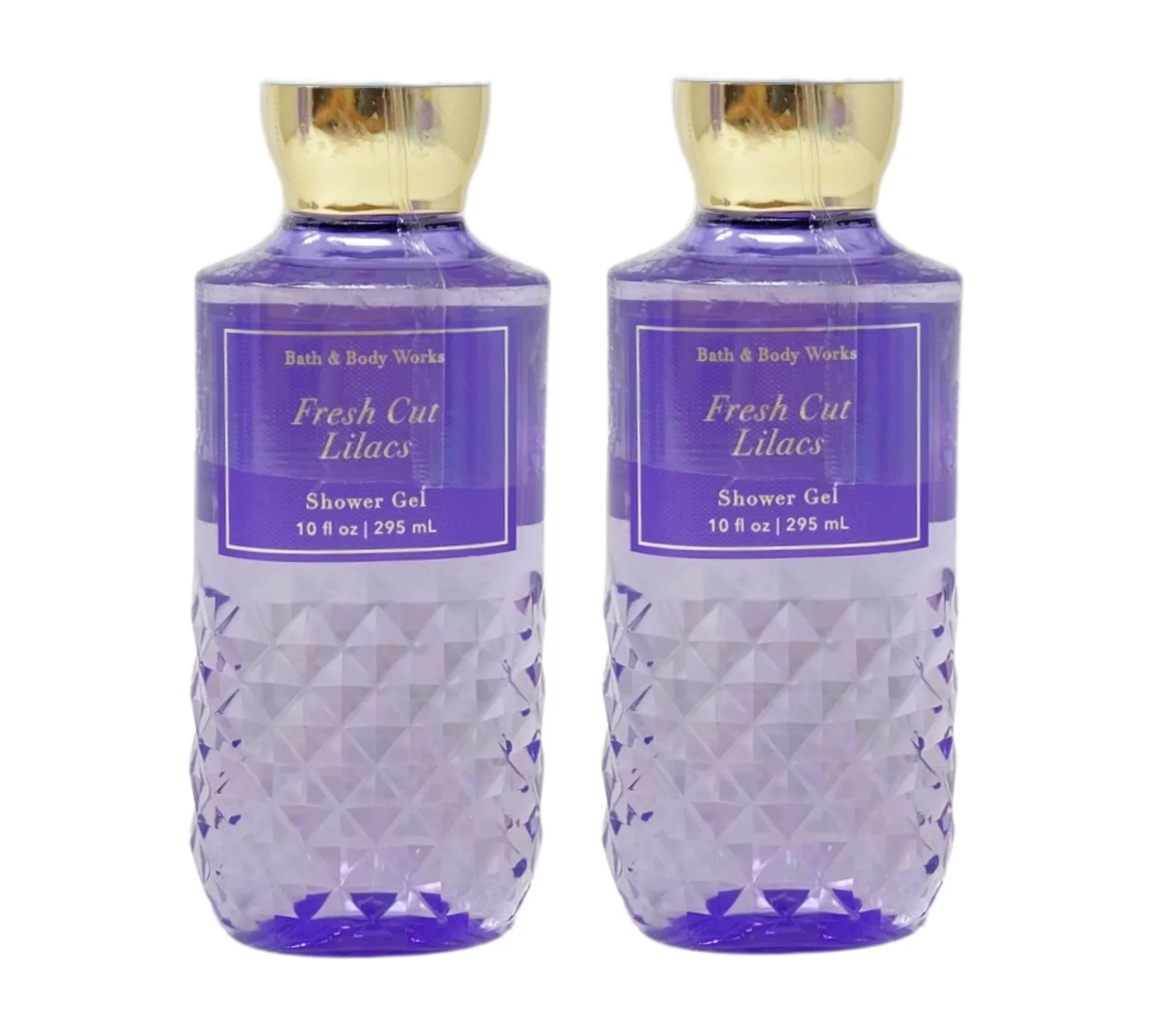 Bath and Body Works Fresh Cut Lilacs 2 Pack Shower Gel Bundle - 10 fl oz / 295 mL each