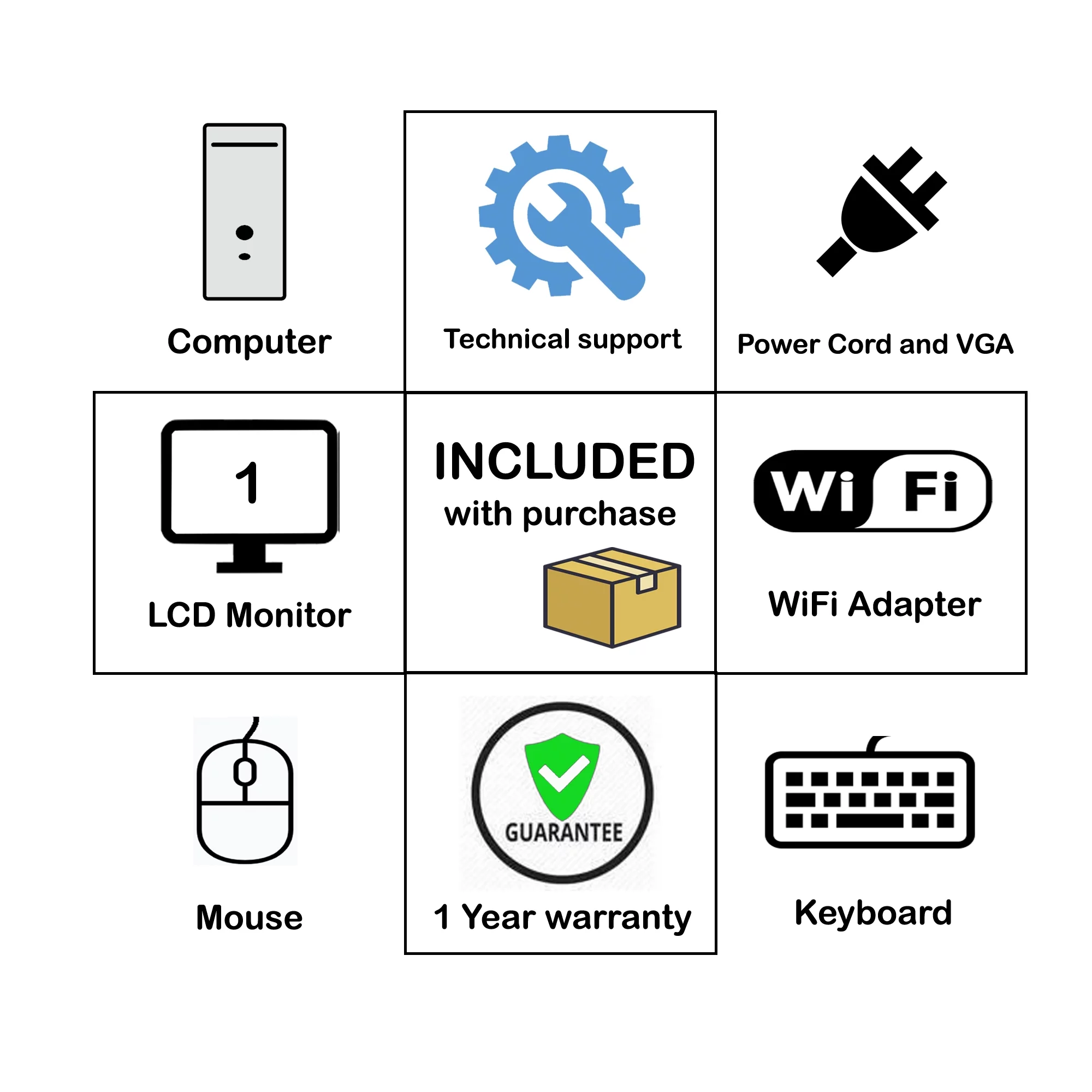 Dell 7010 Tower Computer Core I5-3470 (3.2 GHz) 16GB 512GB SSD DVRW WiFi Windows 10 Professional, includes 22