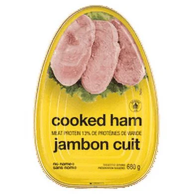 No Name Canned Cooked Ham, 680g/24 oz, {Imported from Canada}