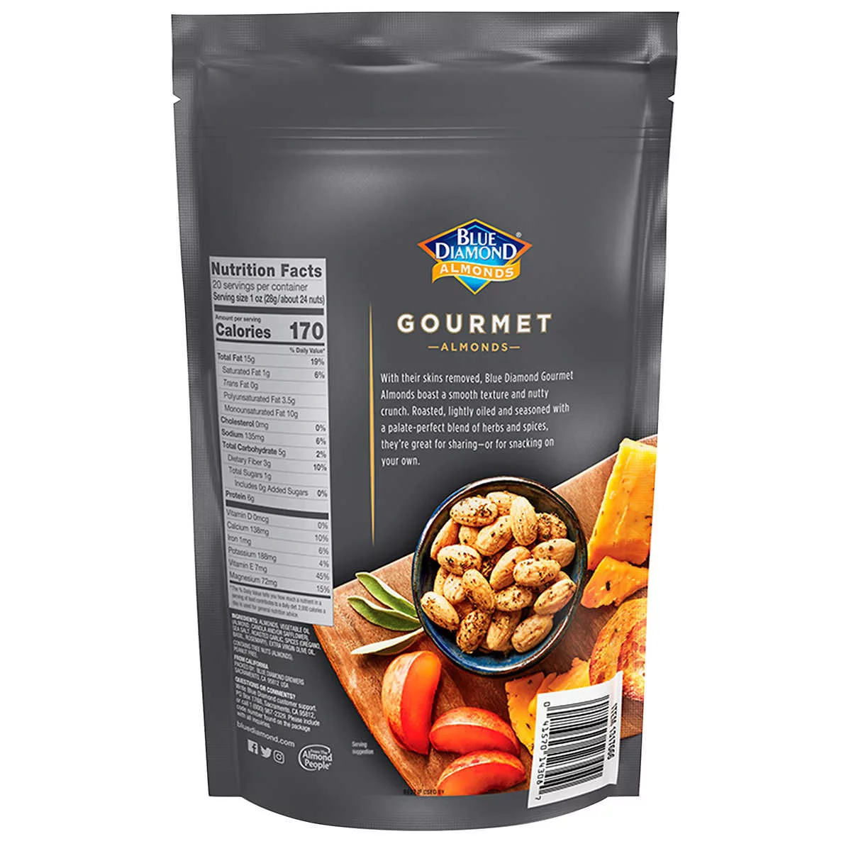 Blue Diamond Gourmet Garlic, Herb and Olive Oil Almonds (20 Ounce)