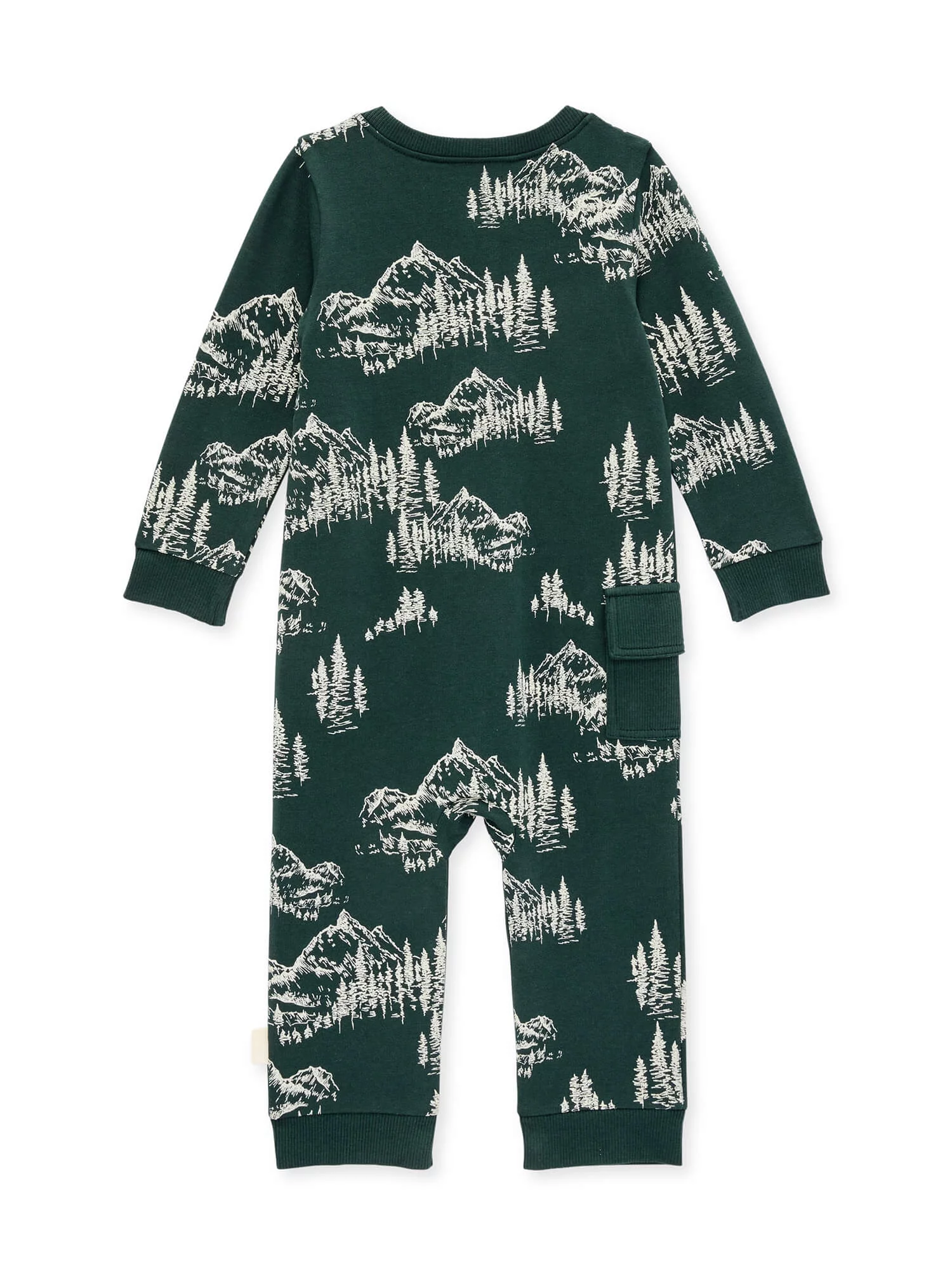 Burt's Bees Baby Boy I Love The Mountains French Terry Jumpsuit, Sizes Newborn-24 Months