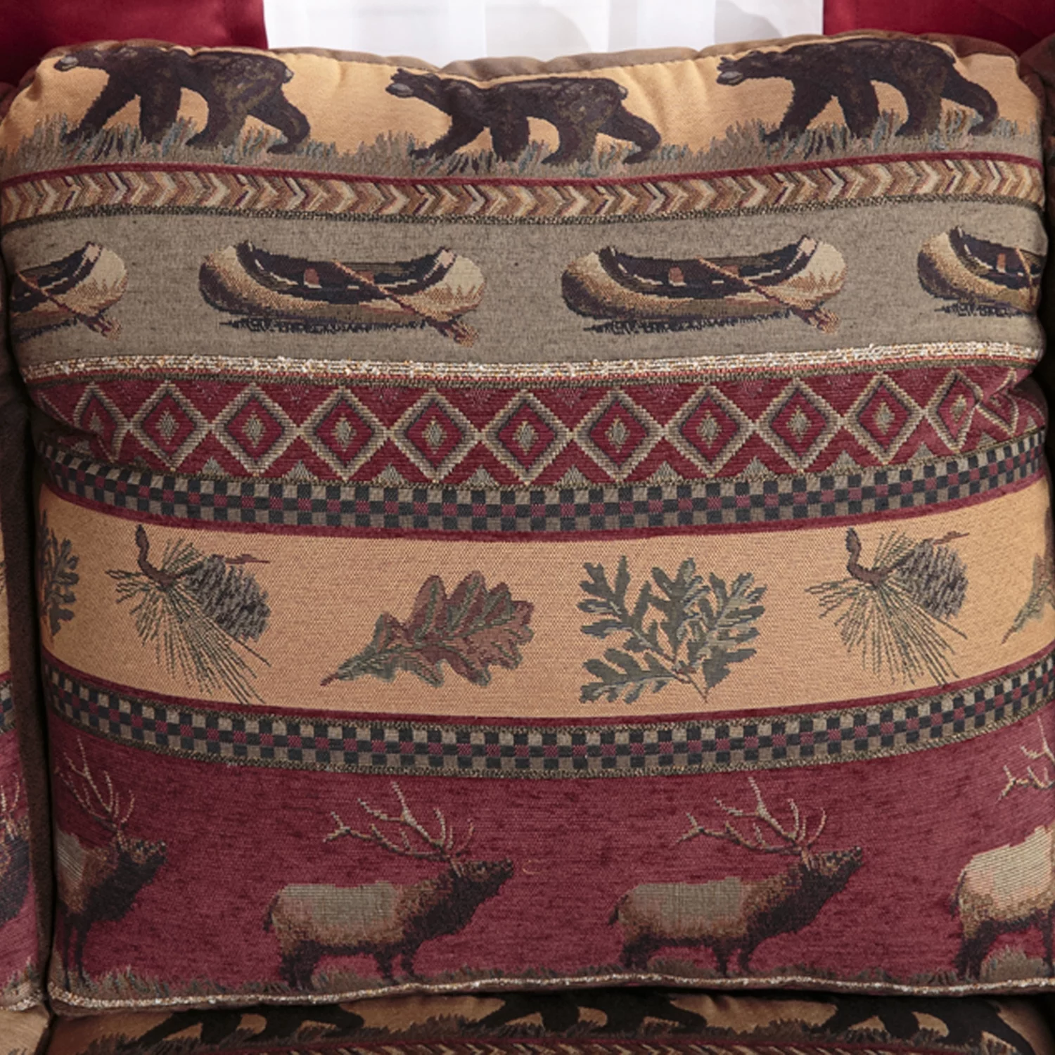 American Furniture Classics Sierra Lodge 4-piece Microfiber Sofa Set in Brown