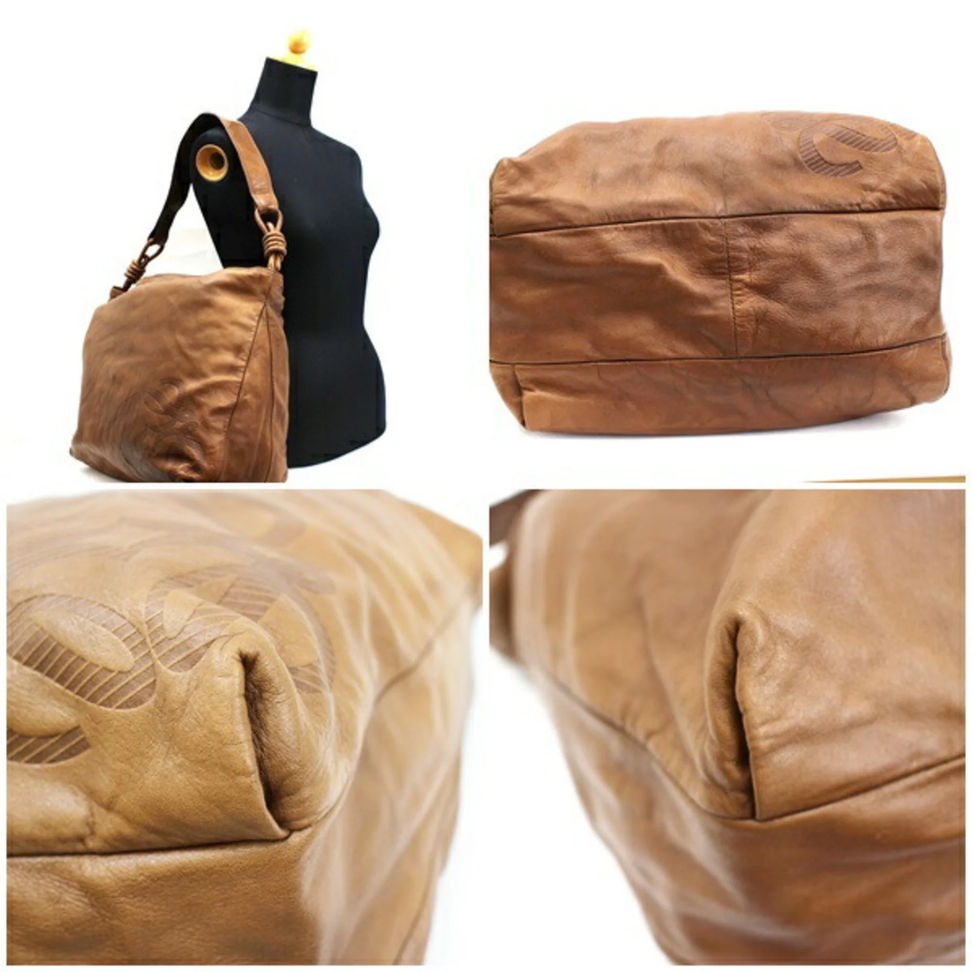 Pre-Owned Loewe Anagram One Shoulder Bag Leather Brown LOEWE Ladies (Good)