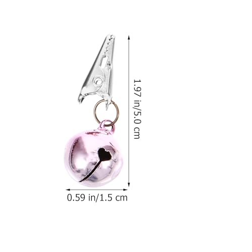 72 Pcs Pet Christmas Hair Clip Beard Decorations Mini Christmas Balls Santa Claus Beard Ring Bell Ornaments Ornaments Multicolor Accessories