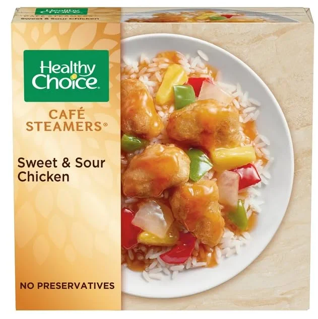 Healthy Choice Café Steamers Sweet & Sour Chicken Frozen Meal, 10 oz - Pack of 6