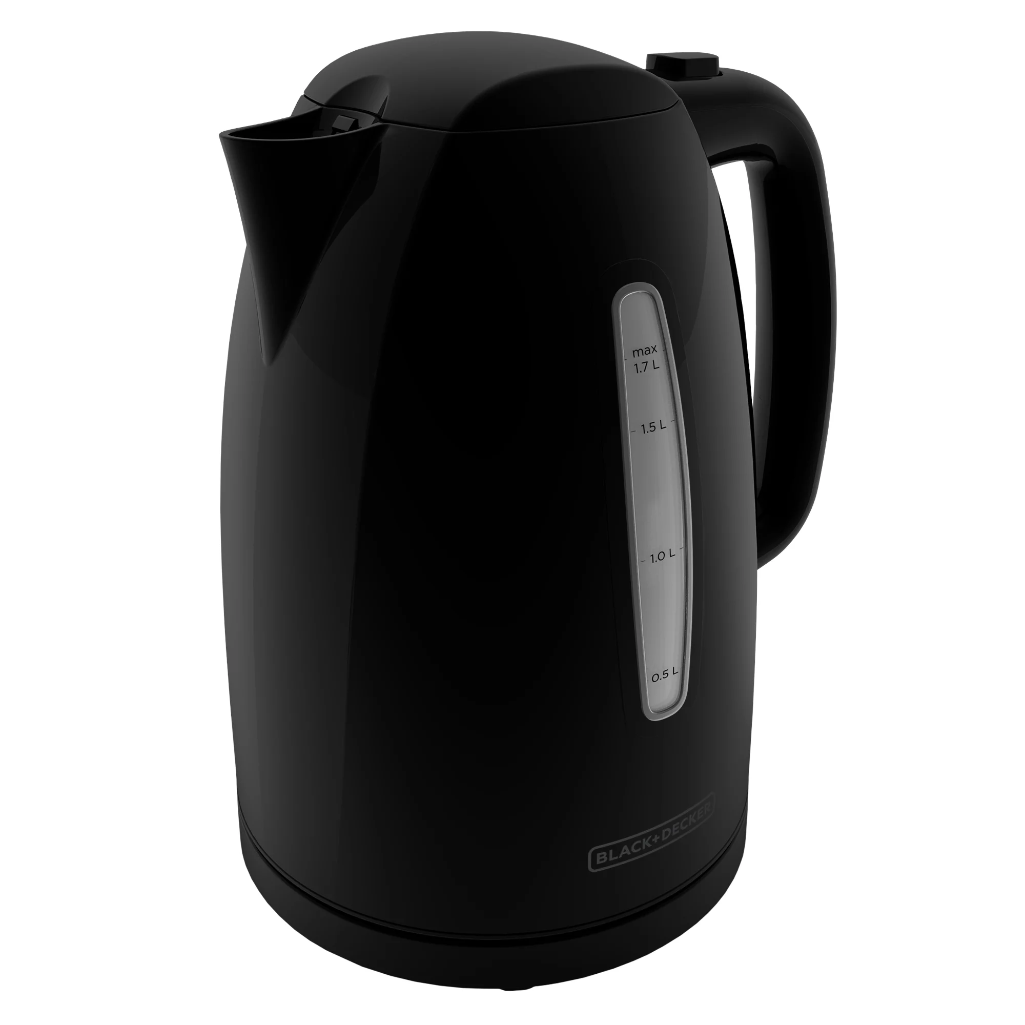 BLACK+DECKER 1.7L Rapid Boil Electric Cordless Kettle, Black, KE1500B