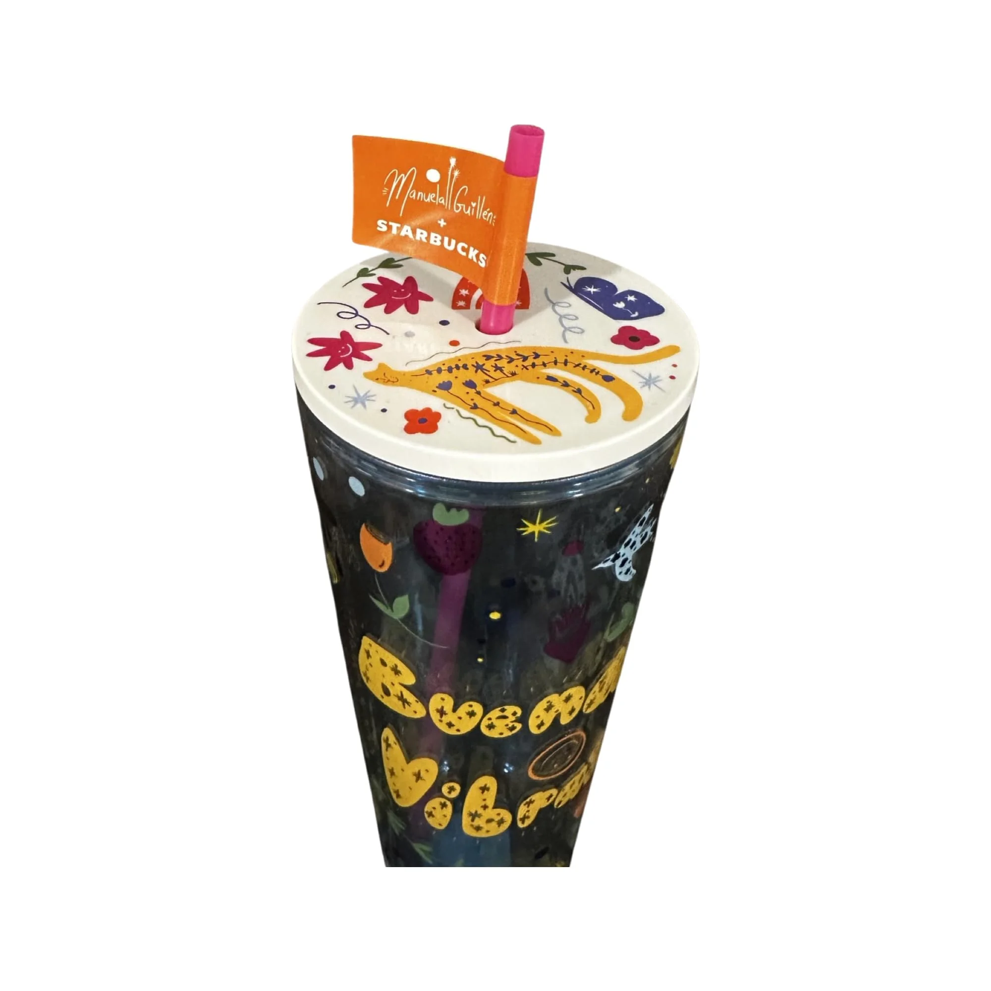 Starbucks Fall 2023 Manuela Guillen Good Vibes Buenas Vibras Venti Tumbler 24Oz
