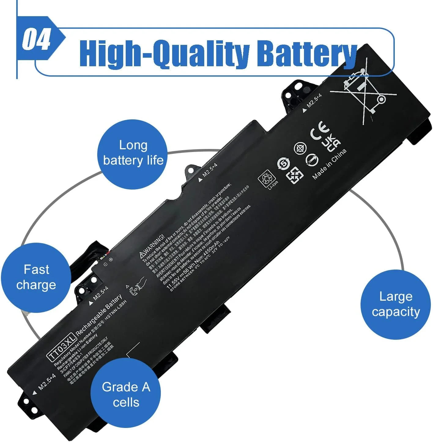 TT03XL 933322-855 Laptop y Compatible with Hp EliteBook 755 G5 850 G5 850 G6 ZBook 15U G5 15U G6 Series