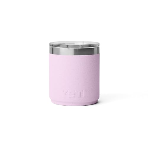YETI Rambler Lowball, Vacuum Insulated Stainless Steel Stackable Lowball with MagSlider Lid, Stainless Steel, 10 oz (296 ml)