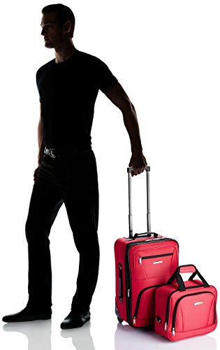 Rockland Fashion Expandable Softside Upright Luggage Set, Charcoal, 2-Piece (14/19)