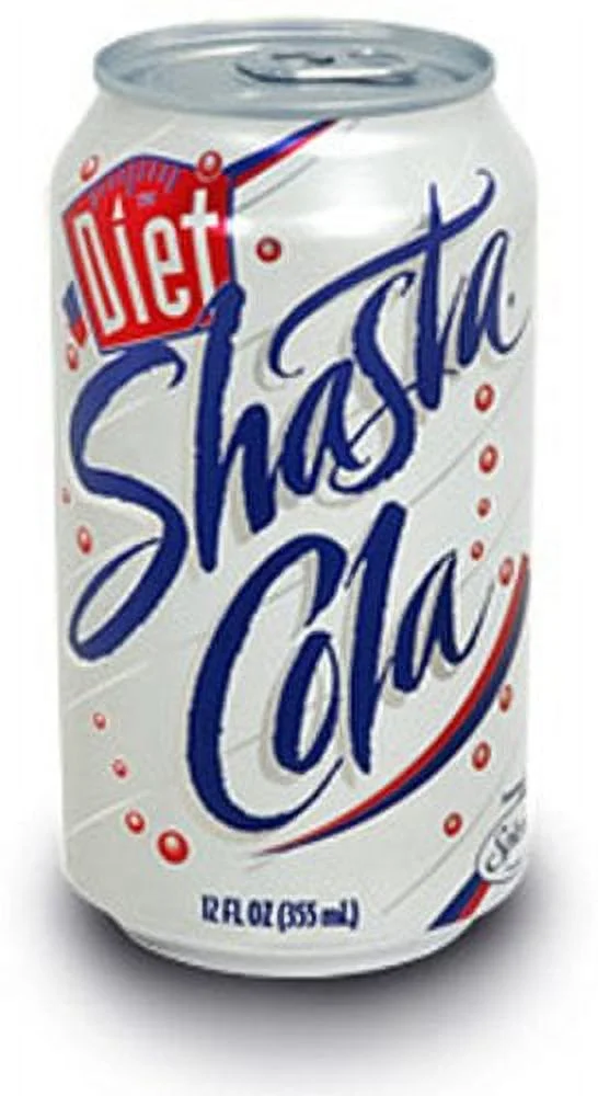 Shasta Soda Diet Cola, 12-Ounce Can, Quantity of 24