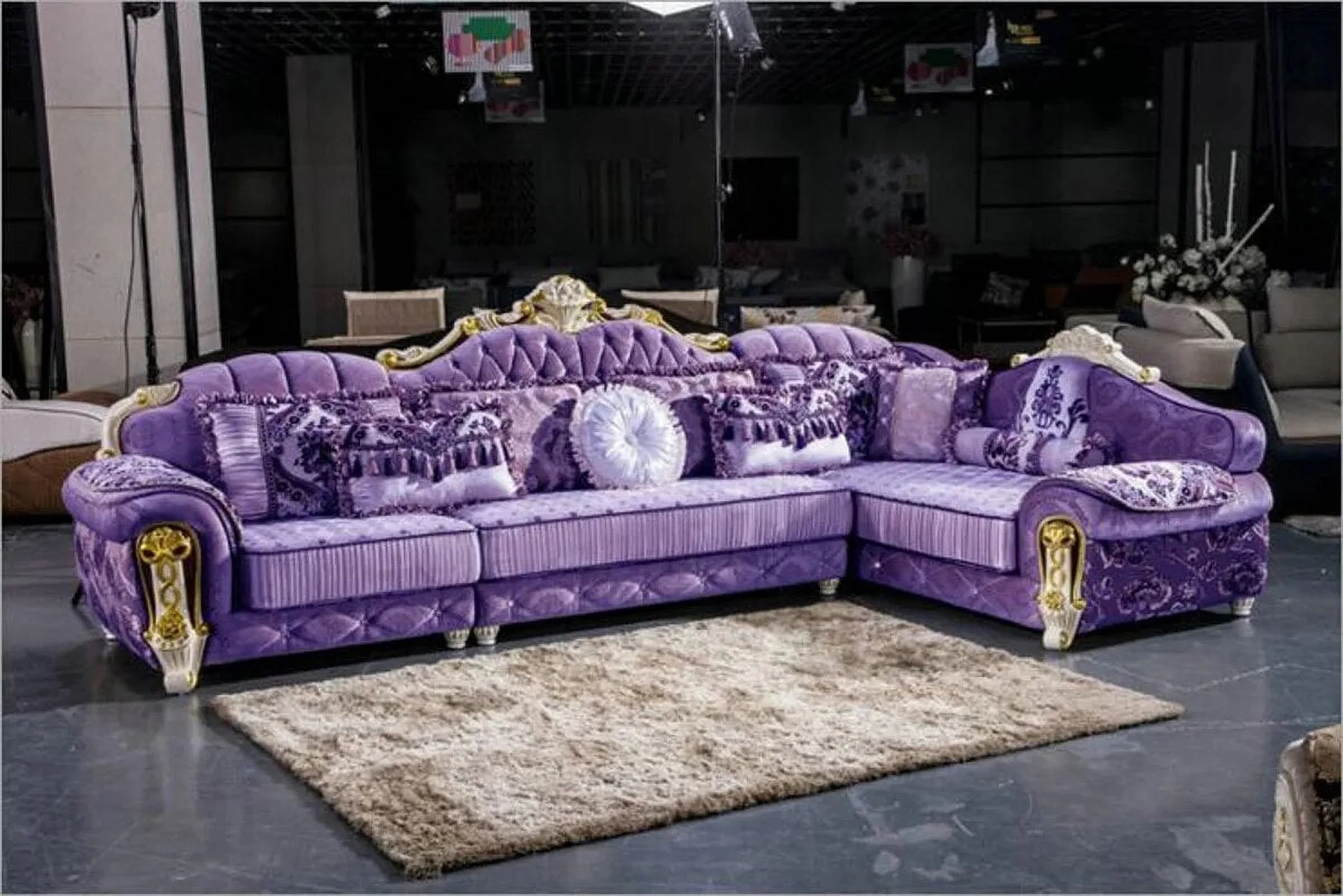 living room furniture modern fabric sofa European sectional sofa set a1274