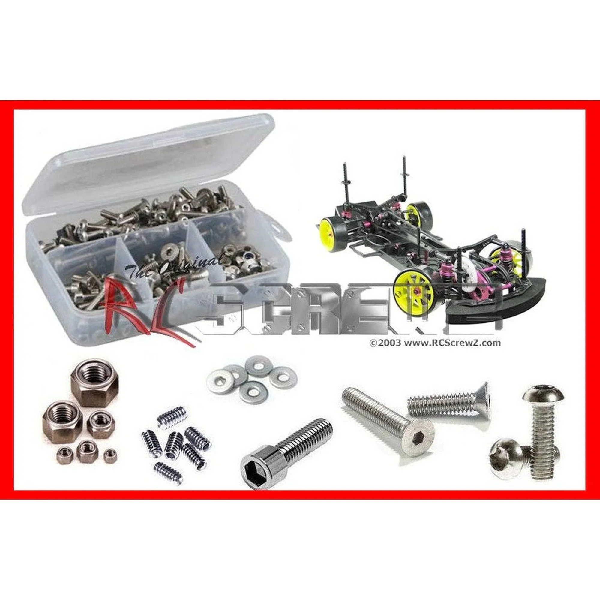 RCScrewZ Stainless Steel Screw Kit 3rac001 for 3 Racing Sakura D3 CS RC Car - Complete Set