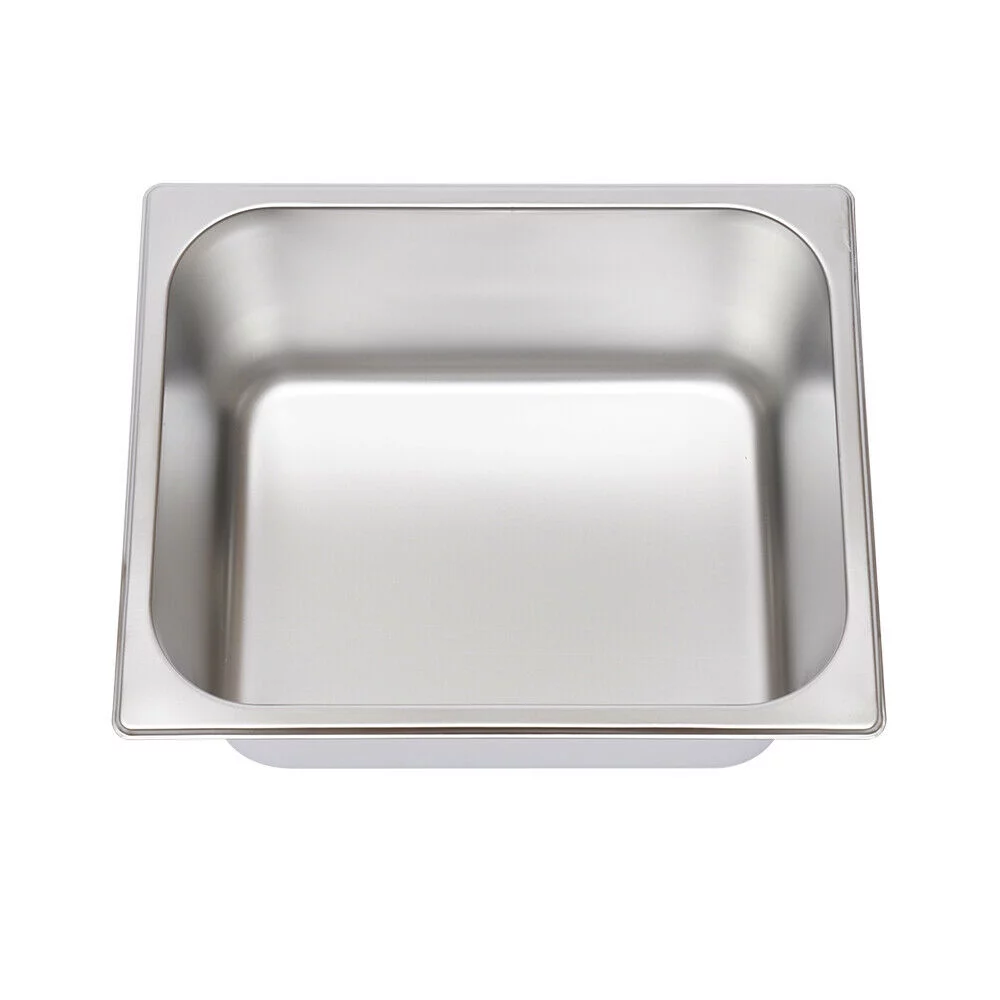 CNCEST Commercial Electric Bain Marie Commercial Food Warmer Buffet Steam Table Steamer Countertop