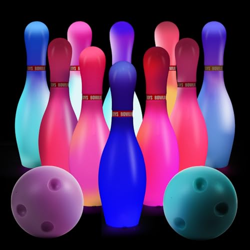 Bowling Set for Kids and Adults, Christmas Birthday Party Games, Kids Education Motor Skills Toys,Perfect Outdoor Toys