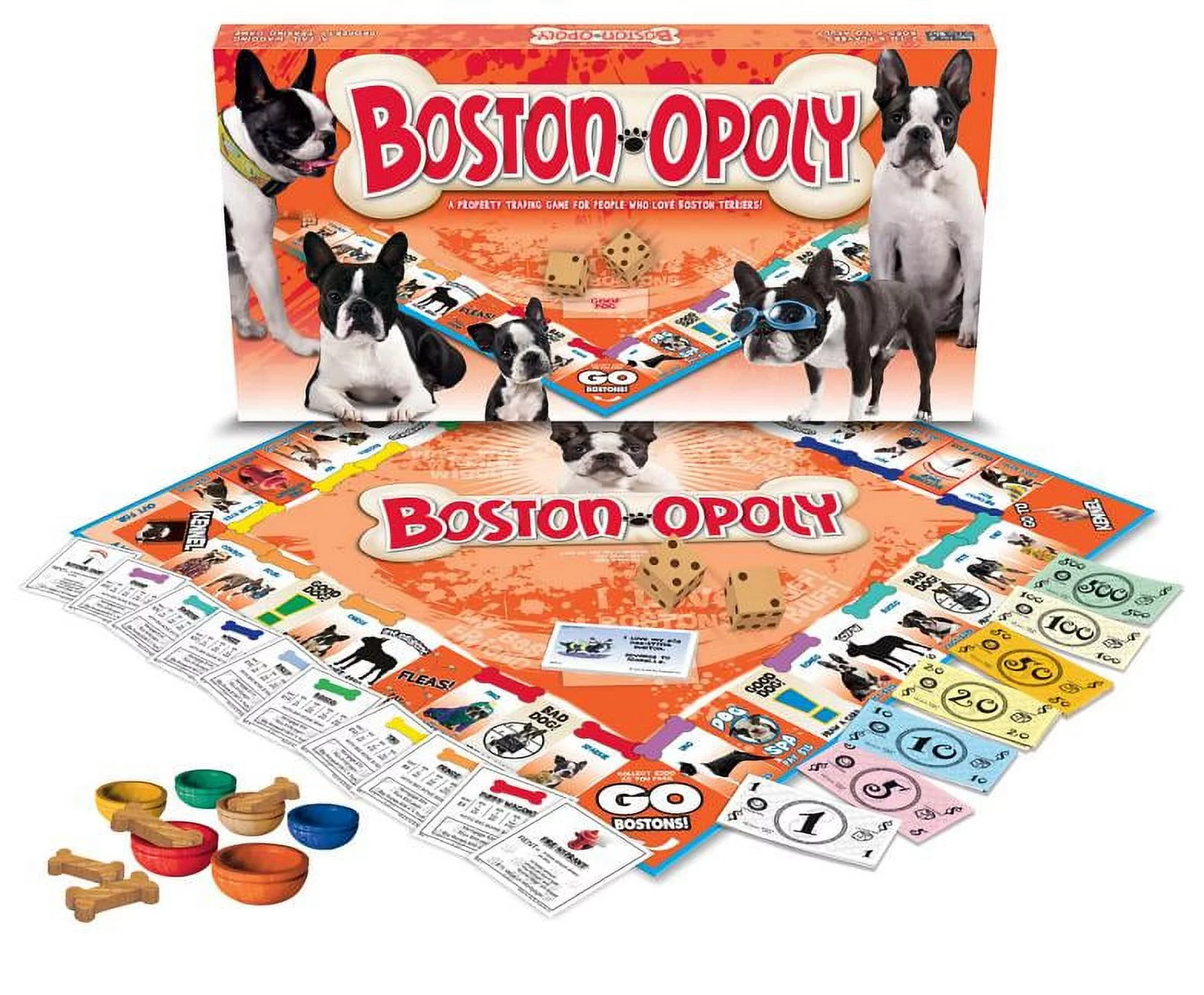 Late For the Sky Boston Terrier-Opoly Game